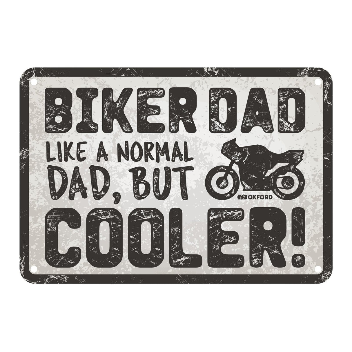 Oxford Garage Metal Sign: Biker Dad Cooler
