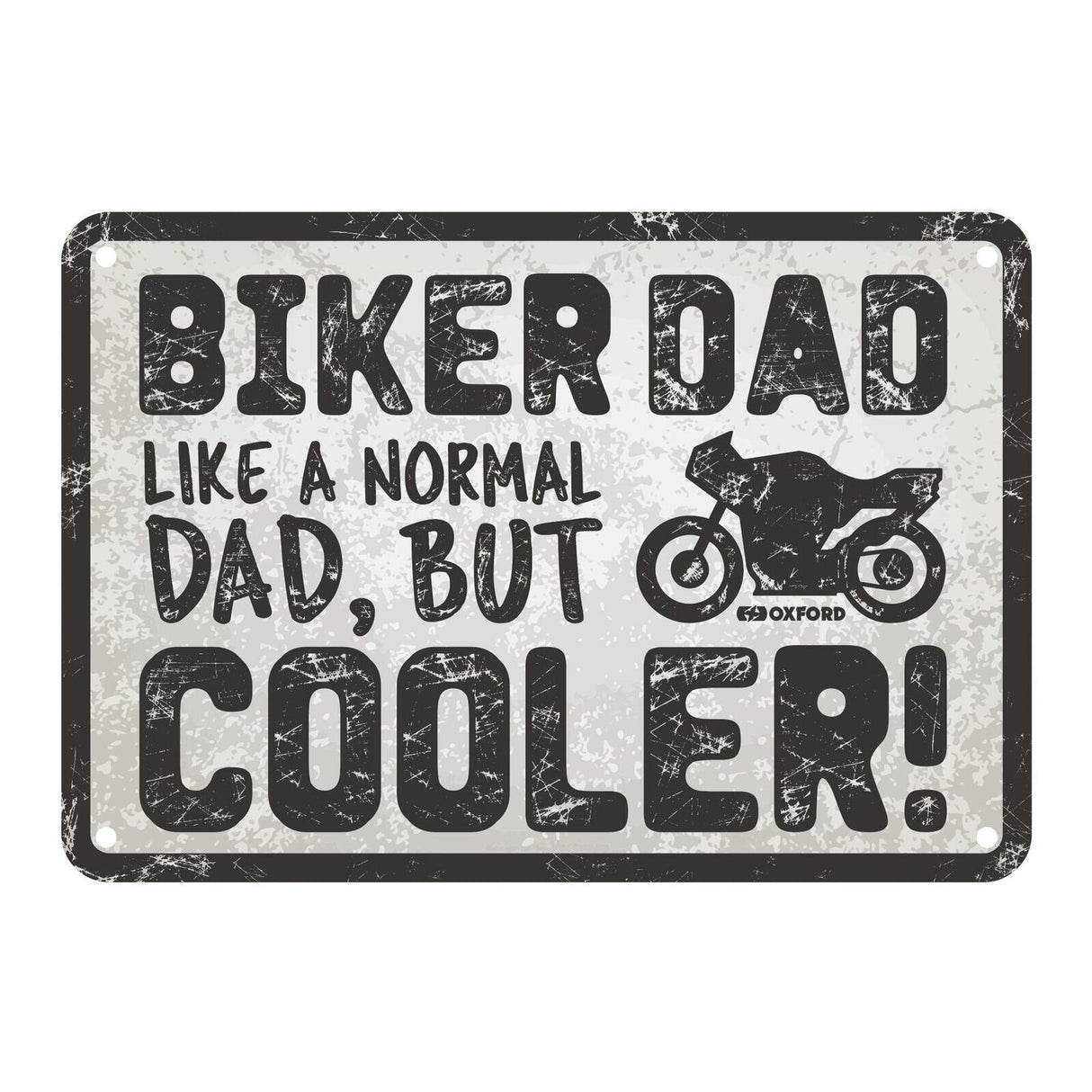 Oxford Garage Metal Sign: Biker Dad Cooler