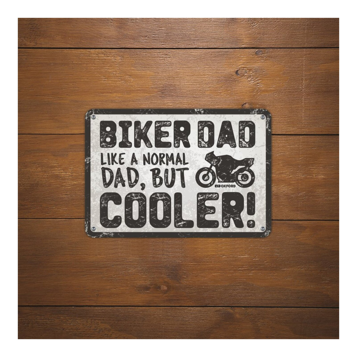 Oxford Garage Metal Sign: Biker Dad Cooler
