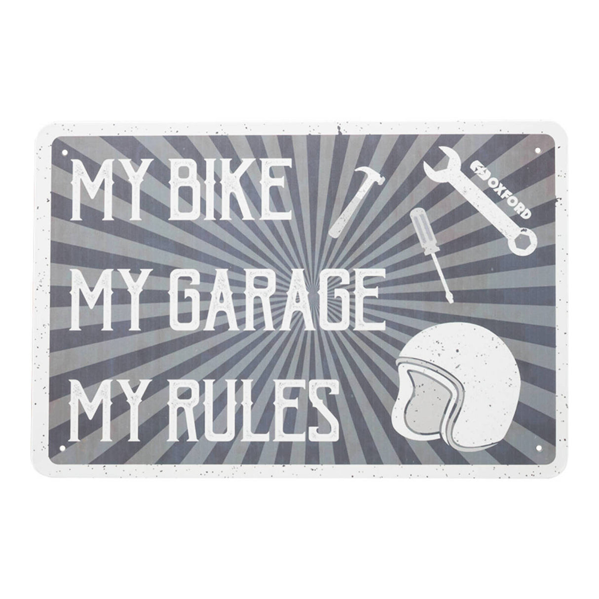 Oxford Garage Metal Sign: My Rules