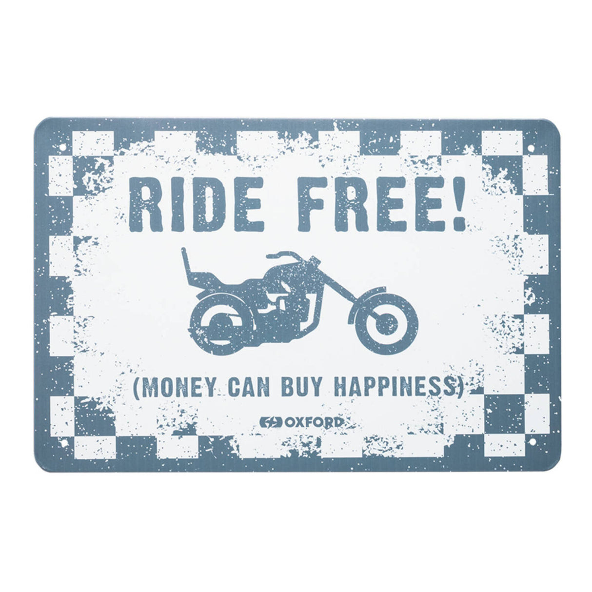 Oxford Garage Metal Sign: Ride Free