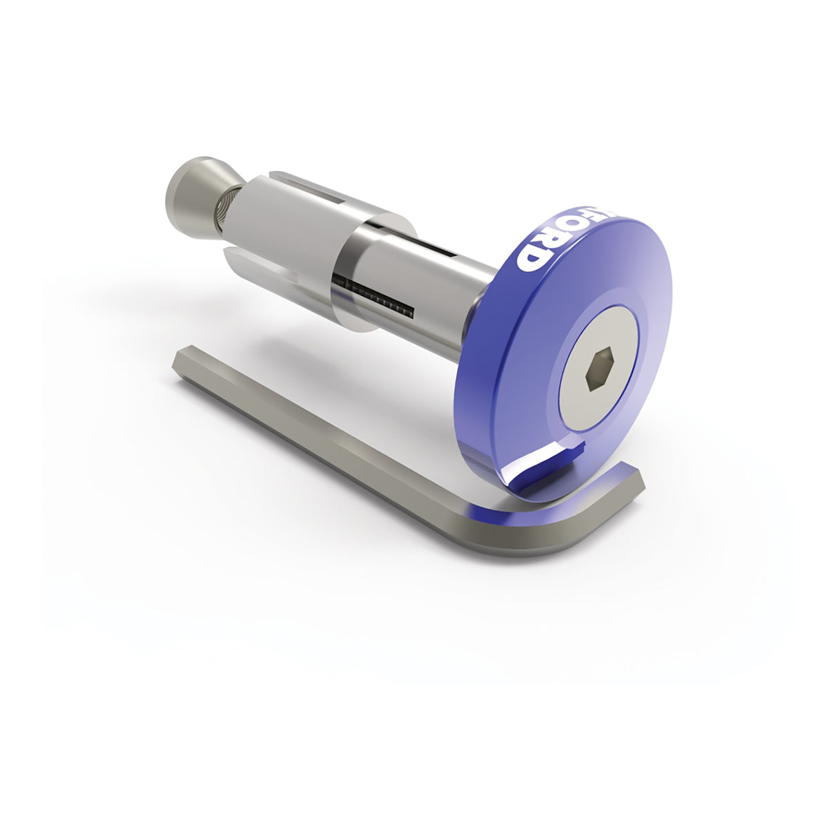 Oxford Handlebar Bar Ends 2 - Blue Anodised