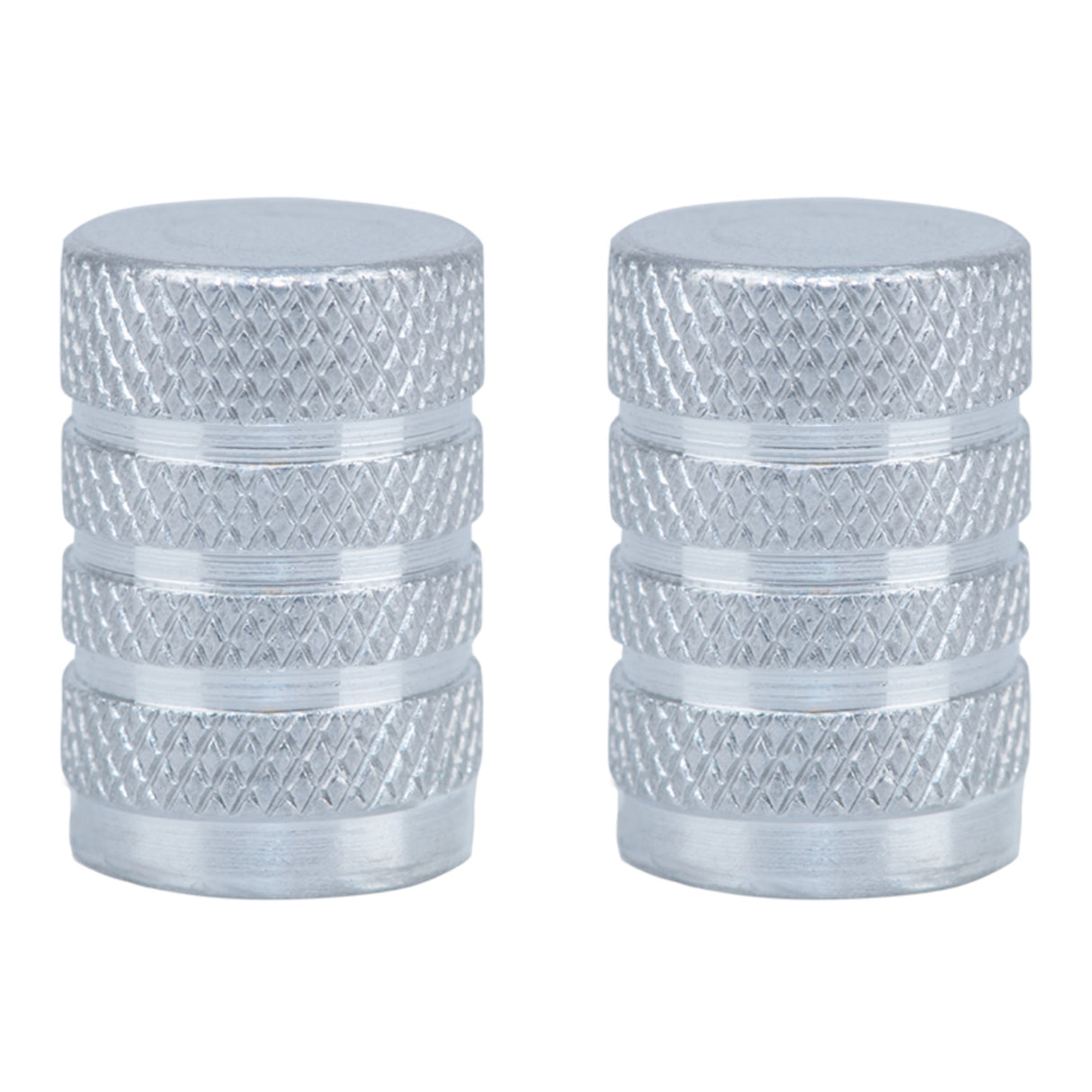 Oxford Gripper Valve Caps - Silver