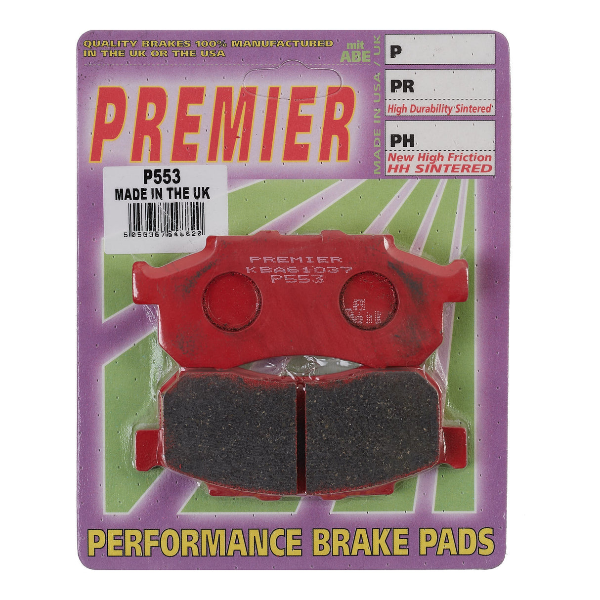 Premier Brake Pads - P Organic Standard