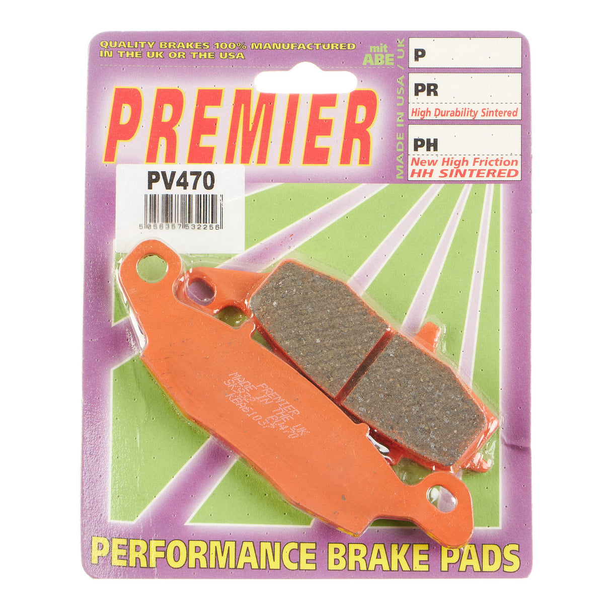 Premier Brake Pads - PV Semi Sintered
