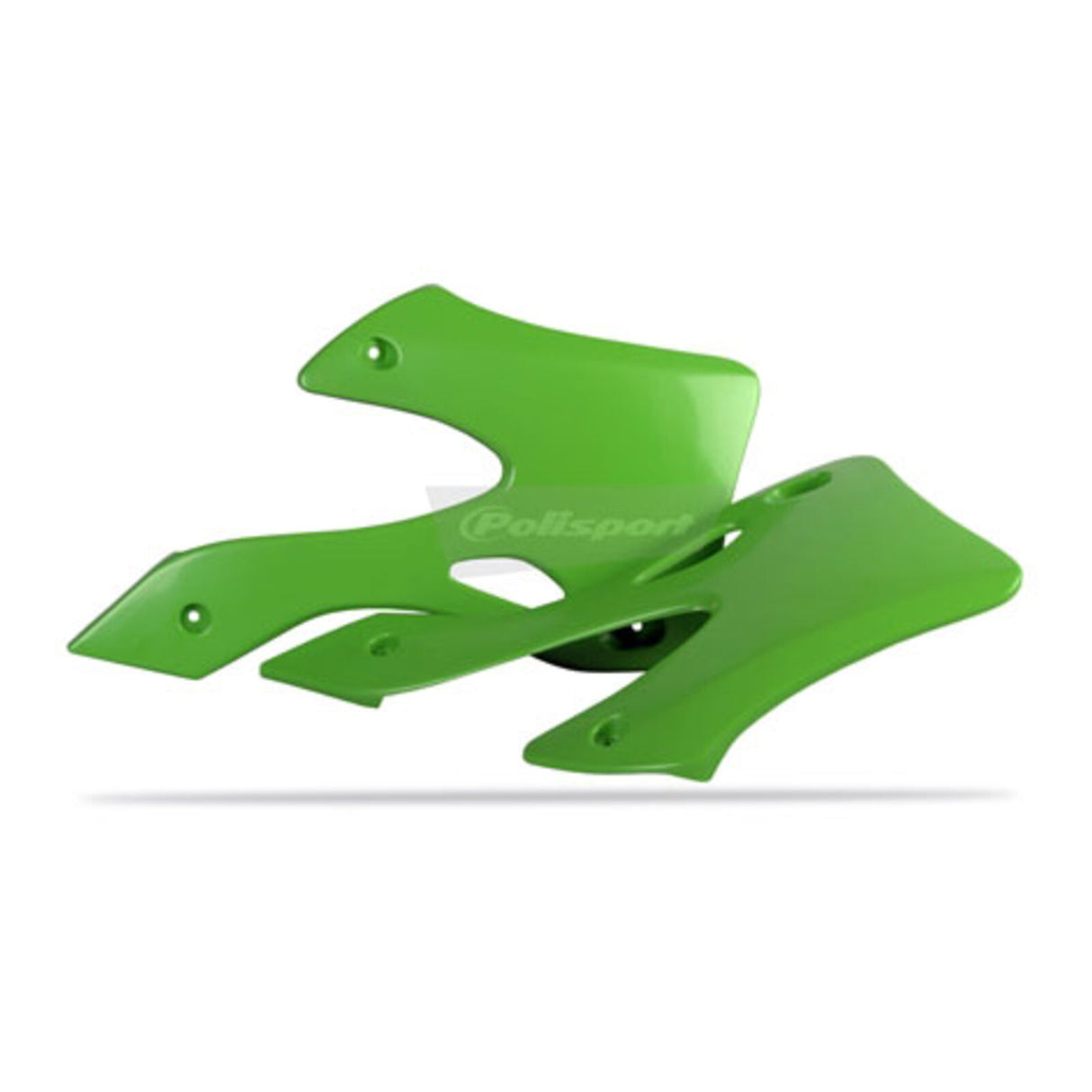Polisport Radiator Scoops Kawasaki KX125/250 '99-'02 - Green