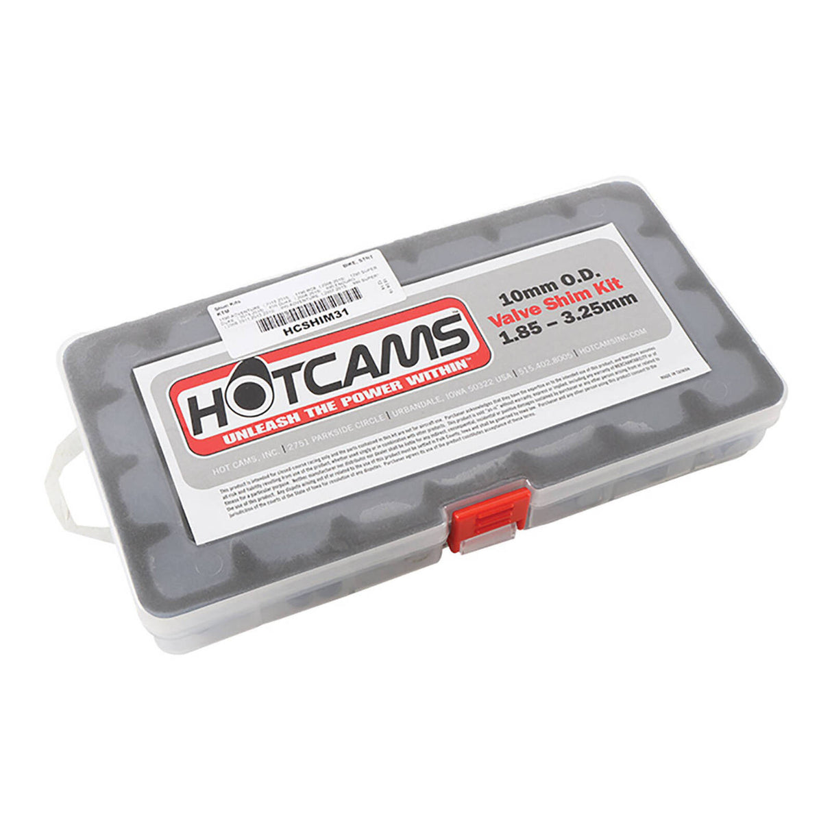 Hot Cams Shim Kit 10.00mm (1.85mm-3.25mm in .05mm - 3 each) 1 Box