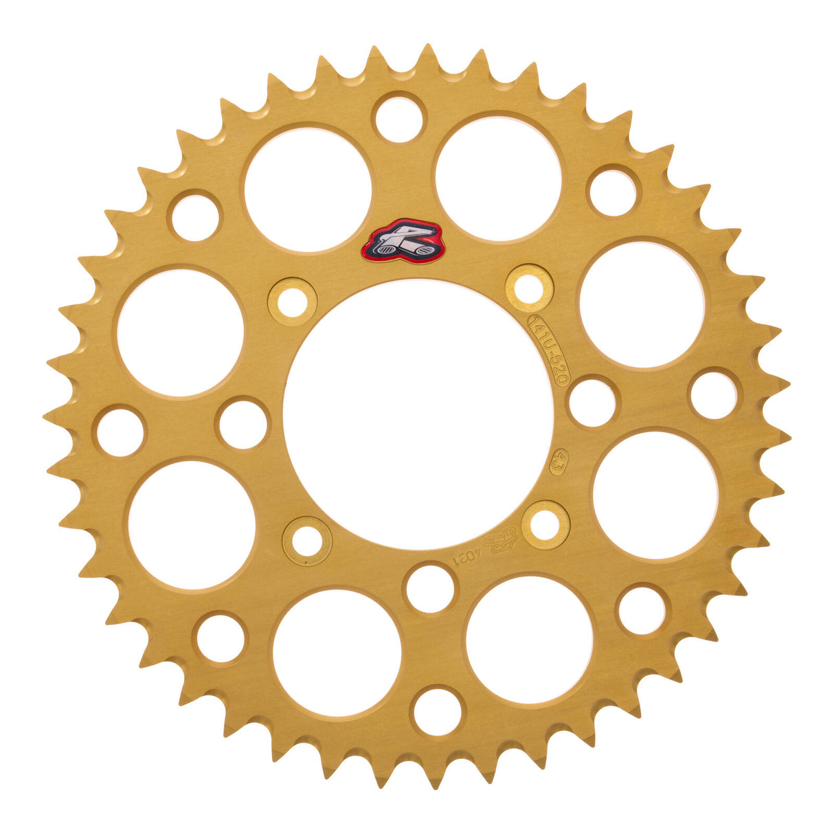Renthal Sprocket Rear Gold 43T Alloy 7075 T6 Grooved