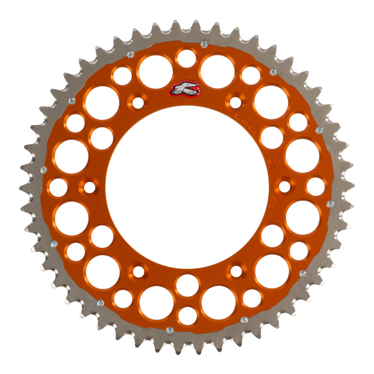 Renthal Sprocket Twinring Orange 50T Bi-Metal Grooved