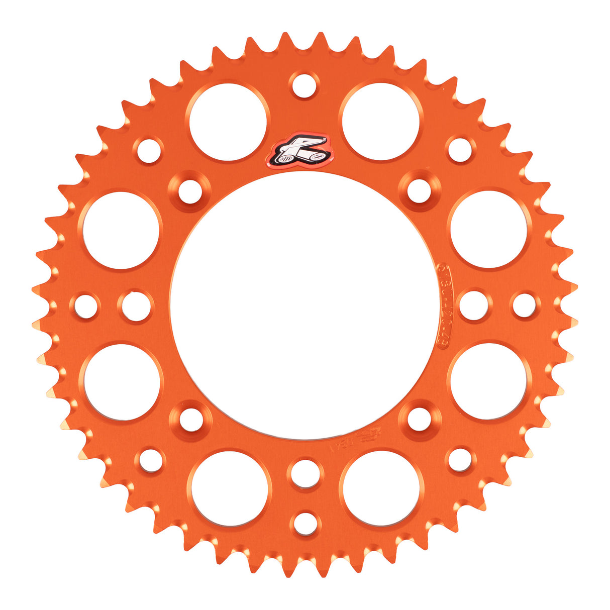 Renthal Rear Sprocket 48T Alloy 7075-T6 Grooved - Orange (KTM, Husqvarna)