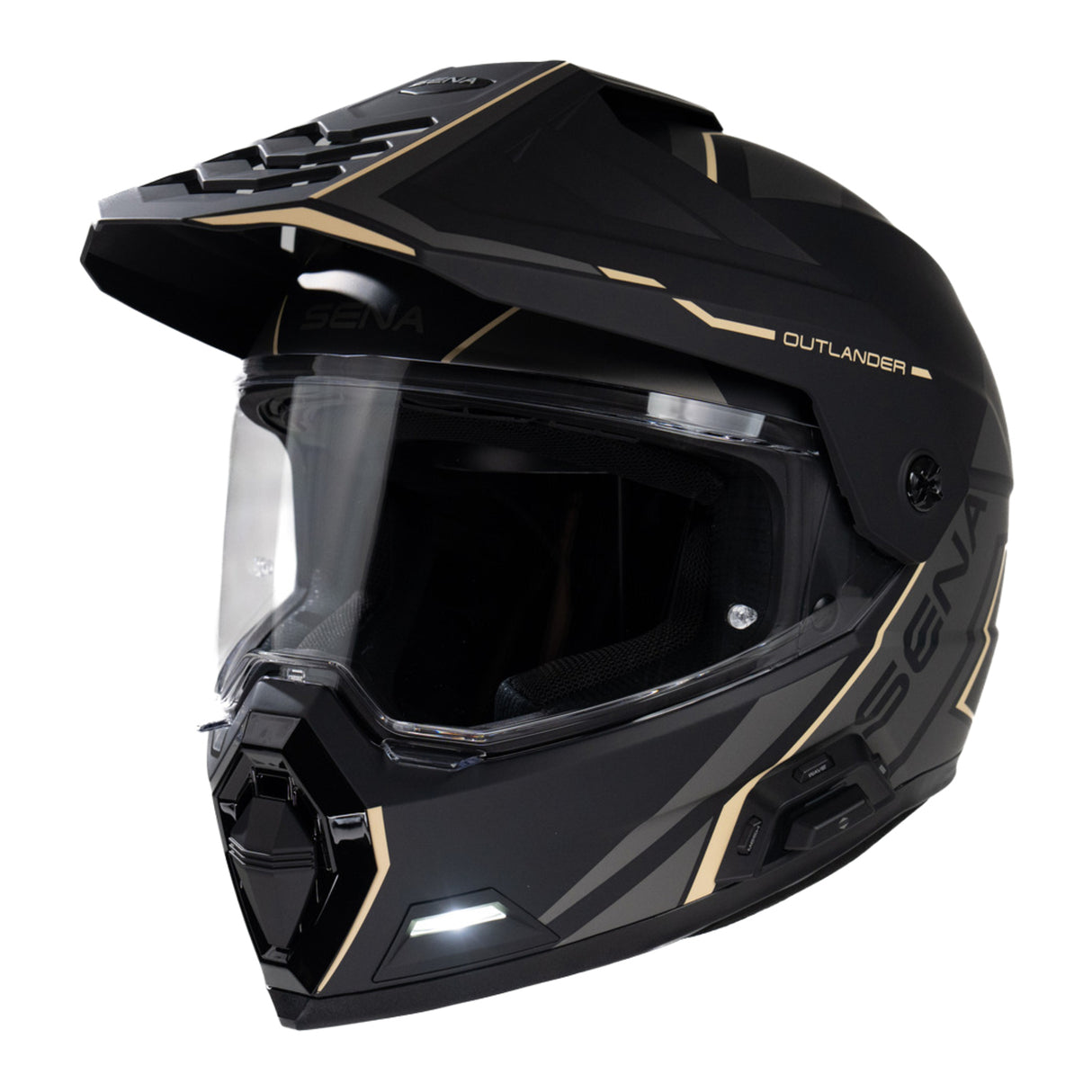 Sena Outlander Smart ADV Dual-Sport Helmet - Matte Black