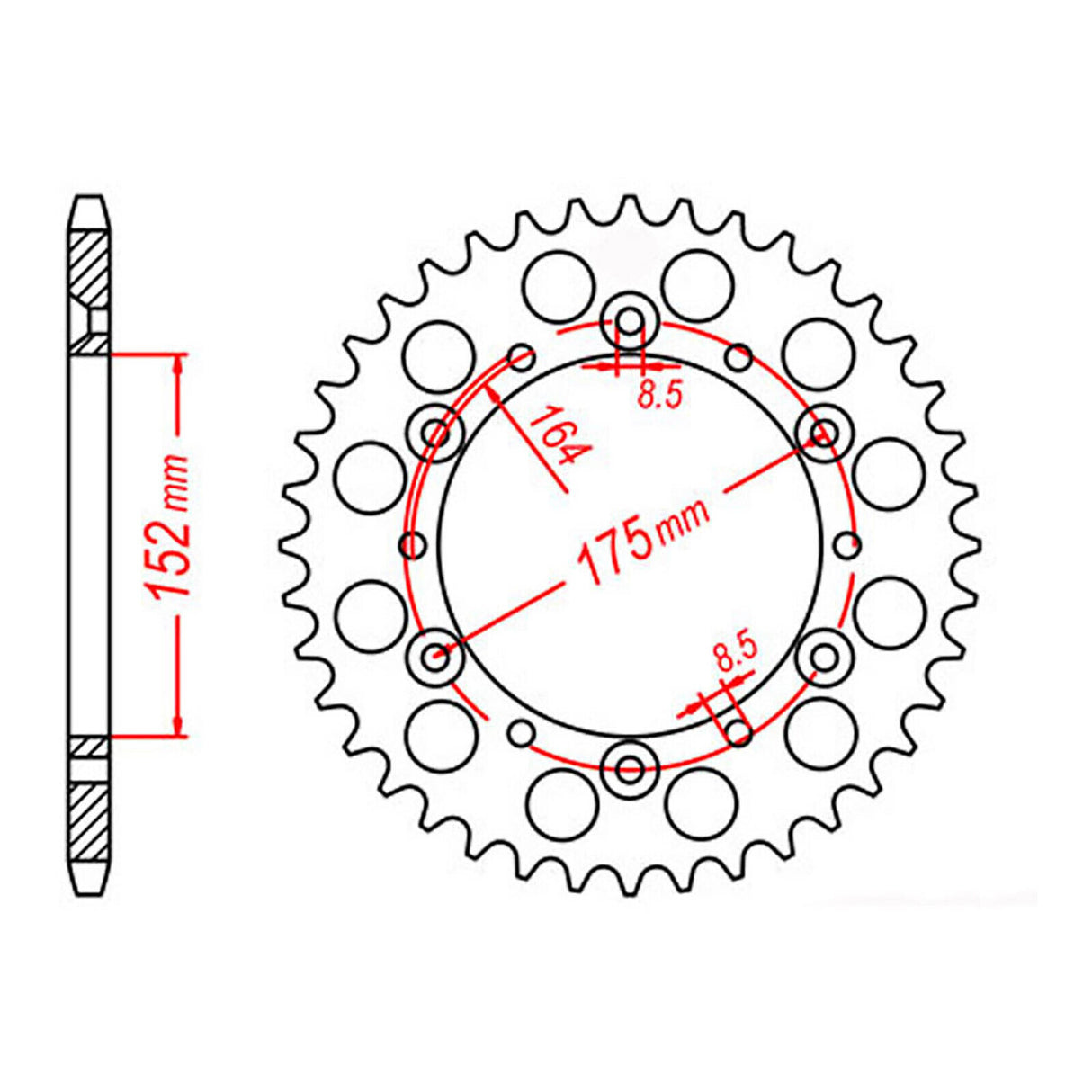 Sprocket Kit Yamaha TT250 R '96-'98 & '03-'04 - 520SO 14/44