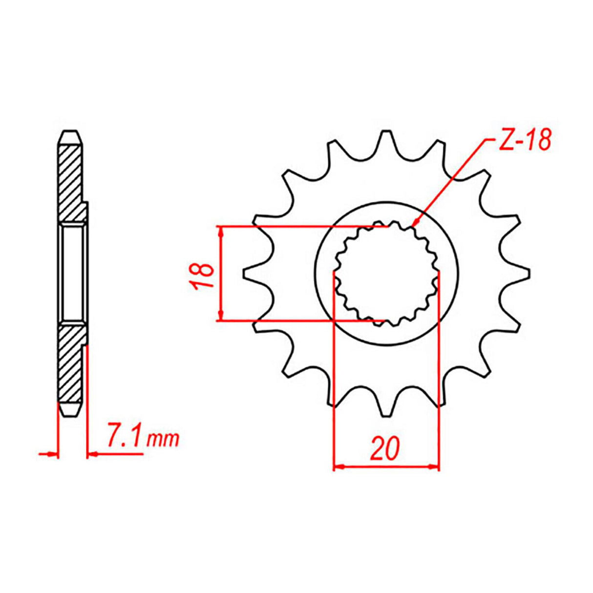 Sprocket Kit Suzuki RM125 U-Ring - GB520MXU 12/51