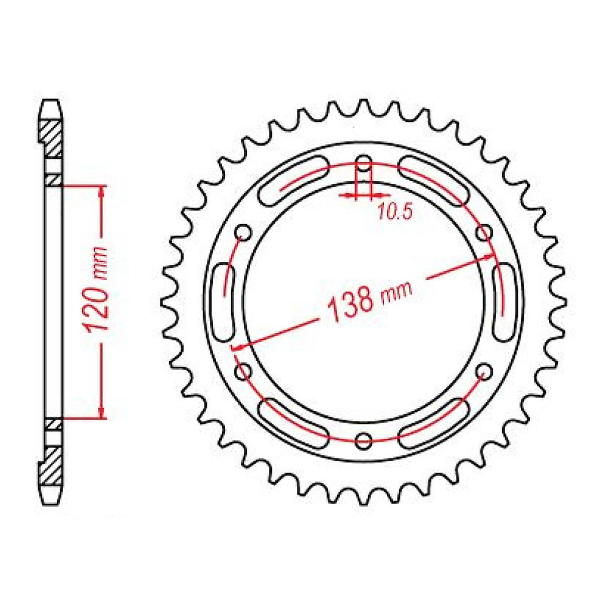 Sprocket Kit Honda CBR250 / CBR300 '11-'18 - 520XRE - 14/36