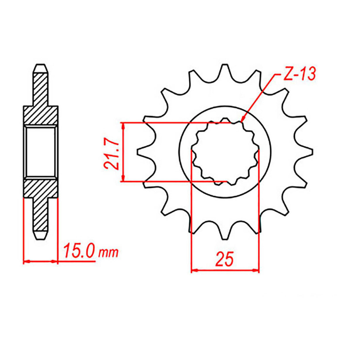 Sprocket Kit Triumph TT600 / Speed Four - 525XRE 15/42