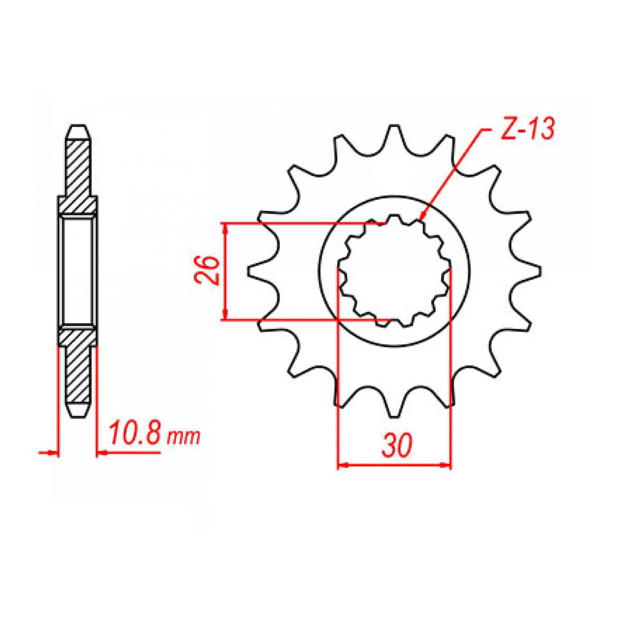 Sprocket Kit Yamaha FZ1/S Fazer '06-'12 (recommended) - 530ZXW 17/45