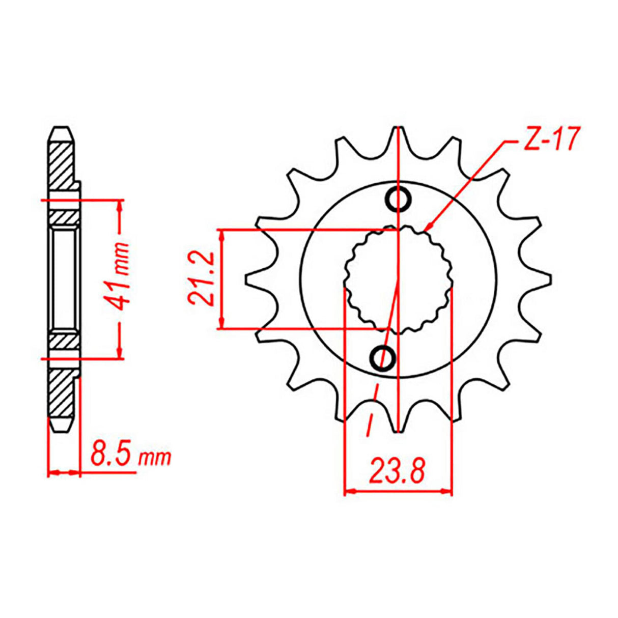 MTX 1322 Steel Front Sprocket #520