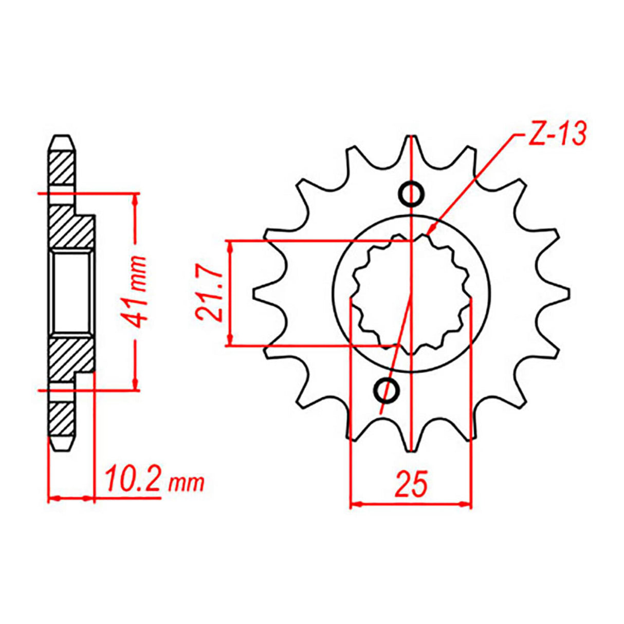 MTX 308 Steel Front Sprocket #520