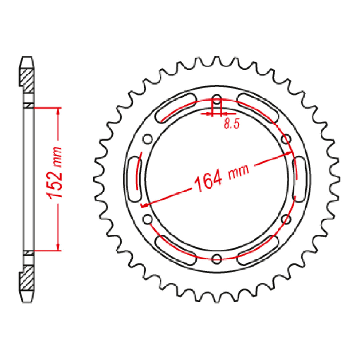 MTX 1839 Steel Rear Sprocket #428