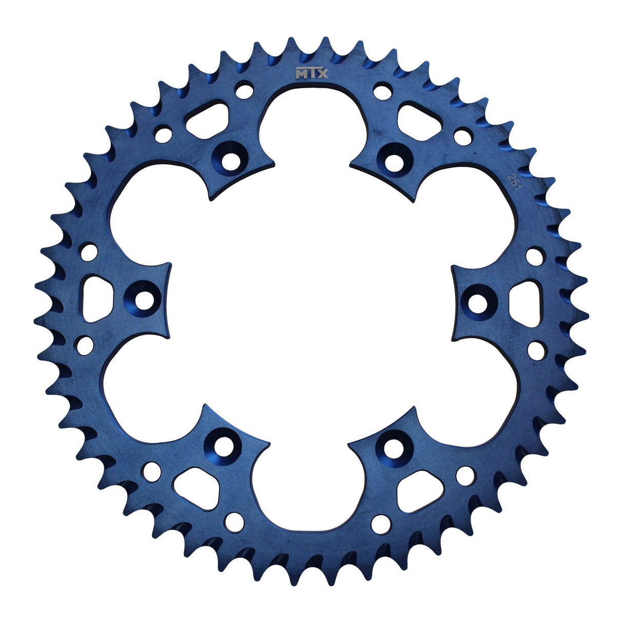 MTX 251 Zero Aluminium Rear Sprocket #520 - Blue