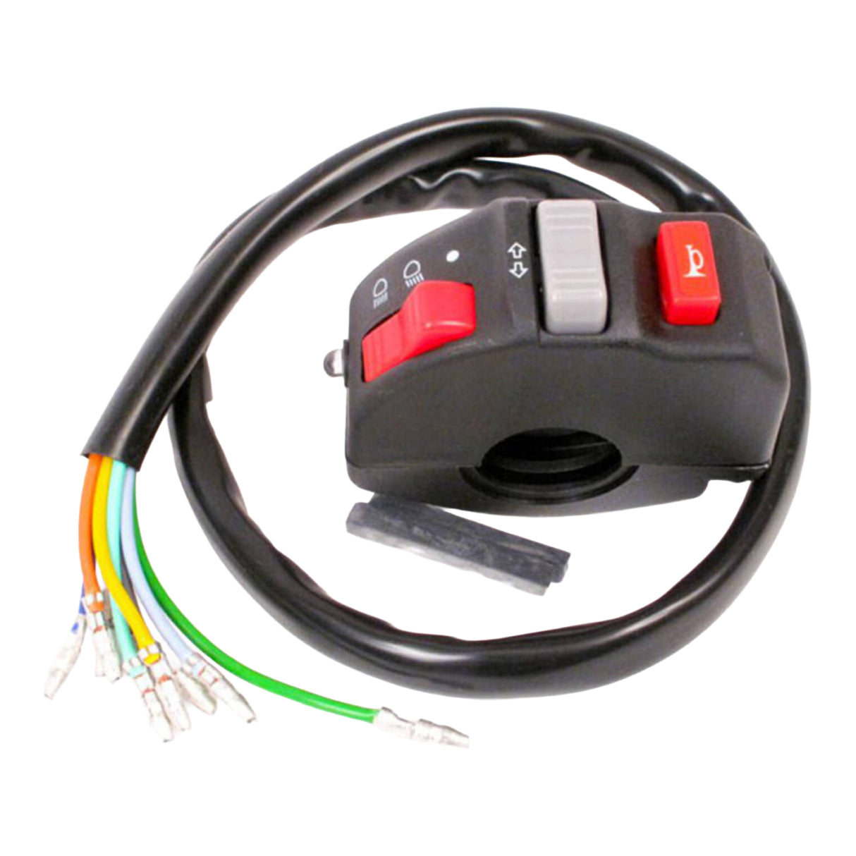 WHITES SWITCH BLOCK HEADLIGHT ON/HI-LO/TURN/HORN (28.5mm)