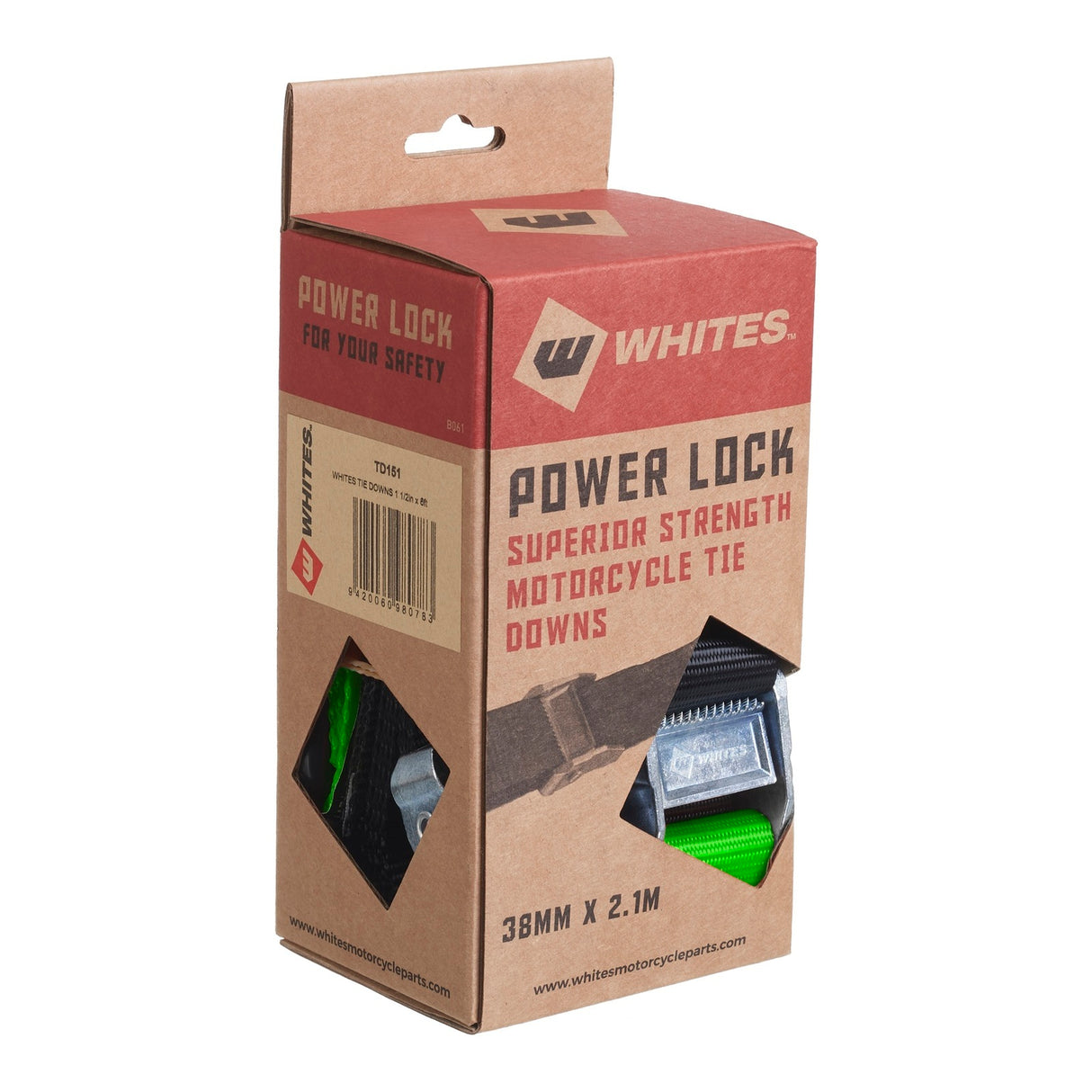 Whites Tie-Downs - Black / Green