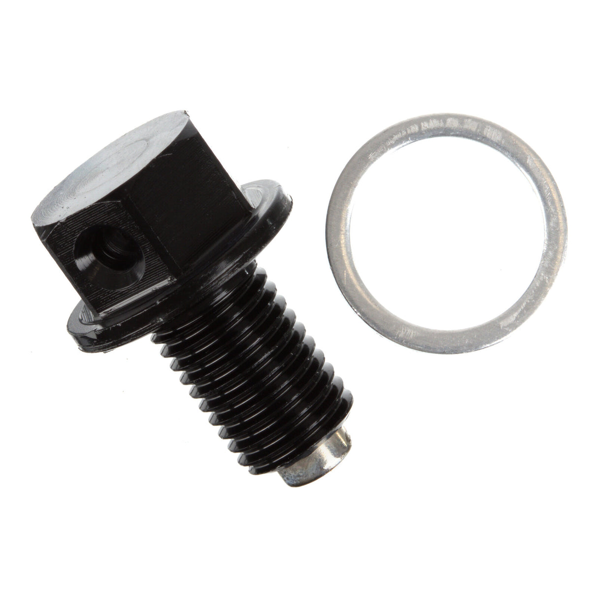 Whites Magnetic Sump Plug M10 x 15 x 1.25 - Black