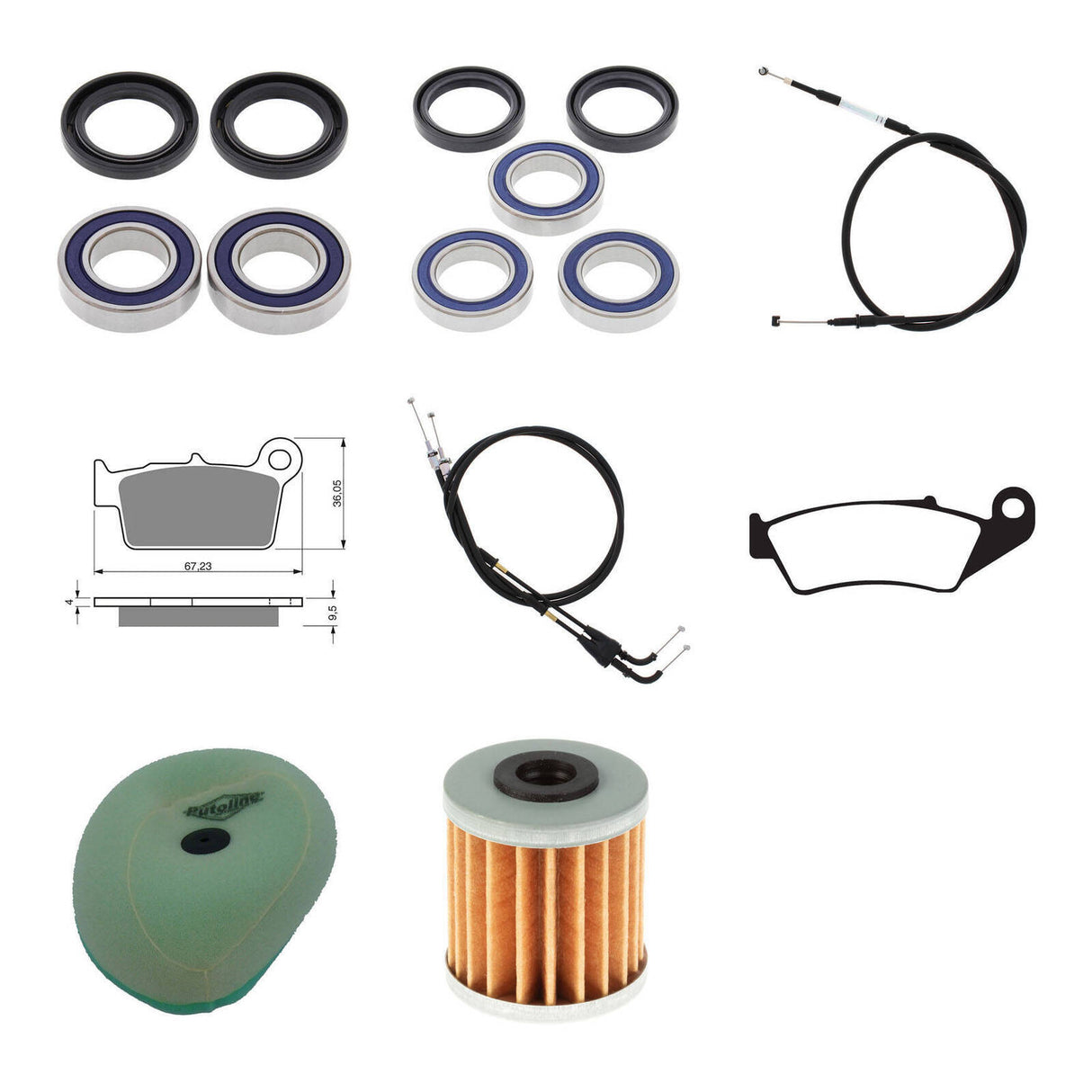 Offroad Refurb Kit - Kawasaki KX250F '11-'12
