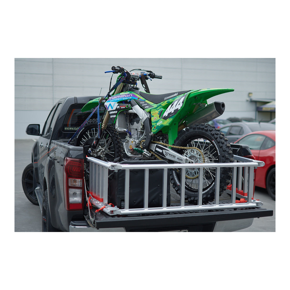 Whites Alloy Tailgate Ramp Folding 222x35cm - 318kg Rated