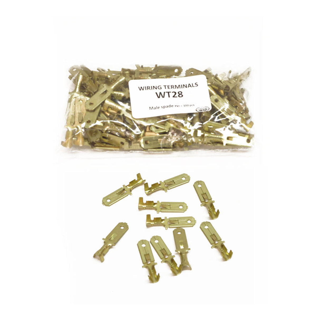 TERMINAL MALE SPADE (PKT of 100PCS)