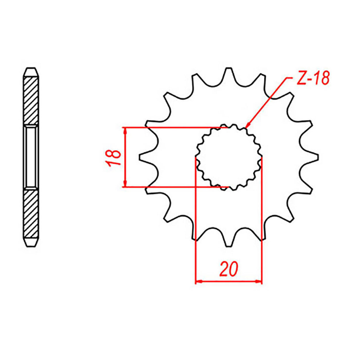 XAM Sprocket Kit Suzuki GN125 - 428AO 13/50