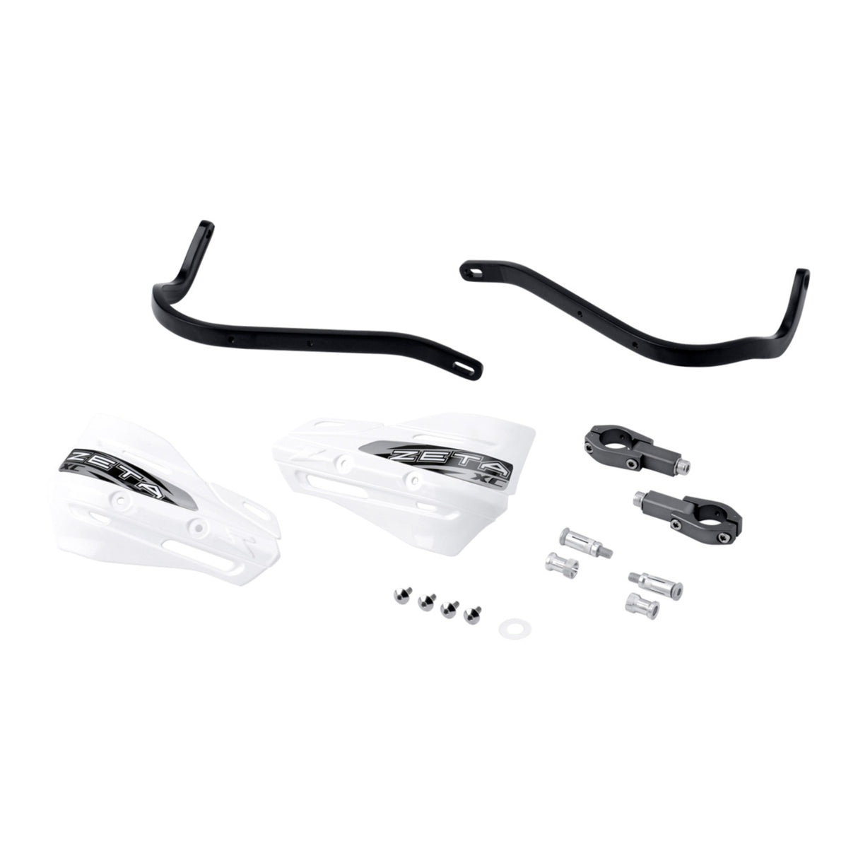 Zeta Armor Handguard XC Kit for 28.6mm Bar - Black / White