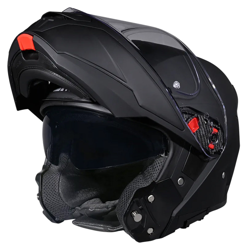 SMK Gullwing System Helmet - Matte Black