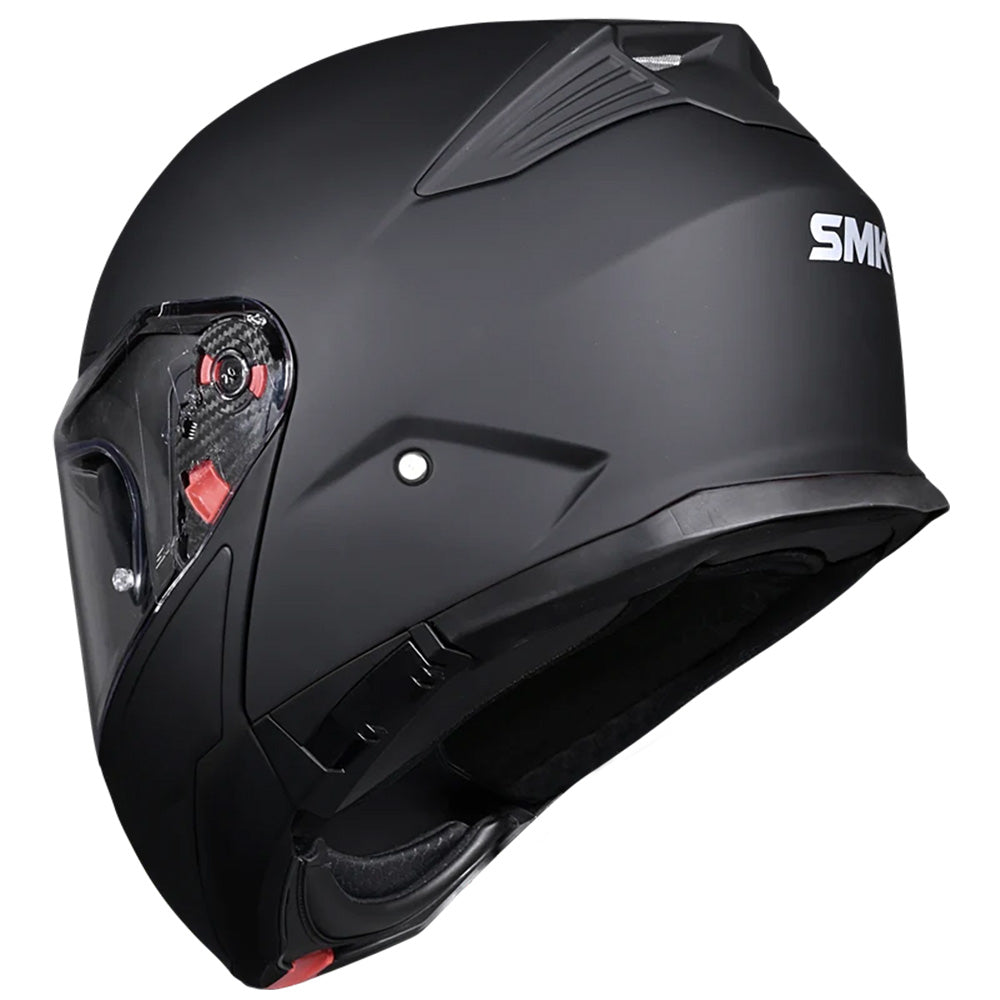 SMK Gullwing System Helmet - Matte Black