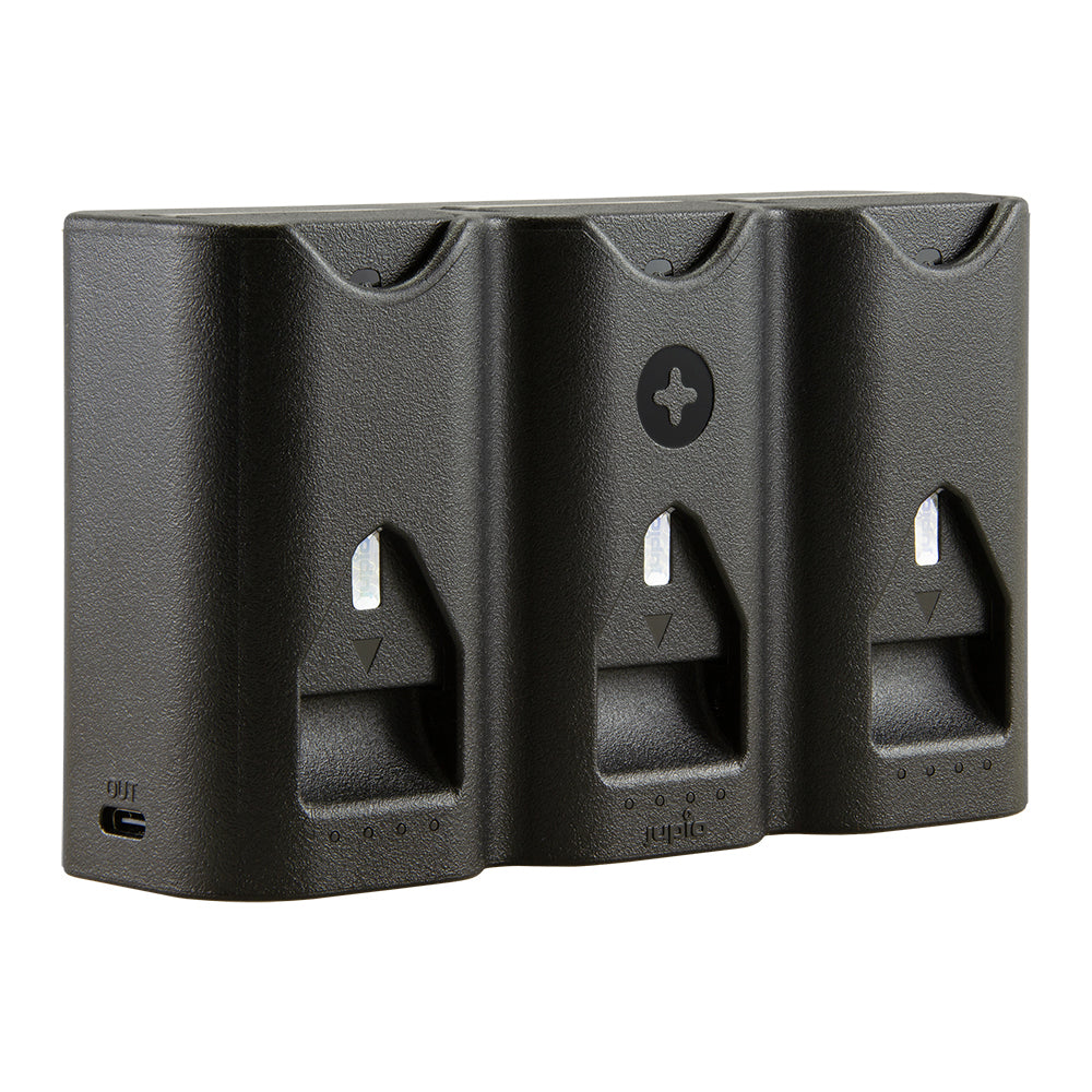 JUPIO TRI-CHARGE AIR3 CHARGER & POWERBANK FOR CANON LP-E6 SERIES