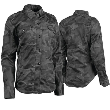 Speed Society Ladies Moto Shirt - Camo