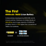 NITECORE 18650 RECHARGEABLE BATTERY 3.6V 10A 4000MAH