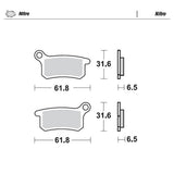 BRAKE PADS FRONT AND REAR MOTO MASTER NITRO GAS GAS HUSQVARNA KTM