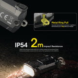 NITECORE 600 LUMEN USB-C RECHARGEABLE KEYCHAIN TORCH BLACK