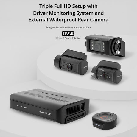 BLACKVUE DR770X BOX PRO 3-CH CAMERA SYSTEM - CENTRAL RECORD BOX DMS TRUCK 1080 HD DASHCAM 64 GB