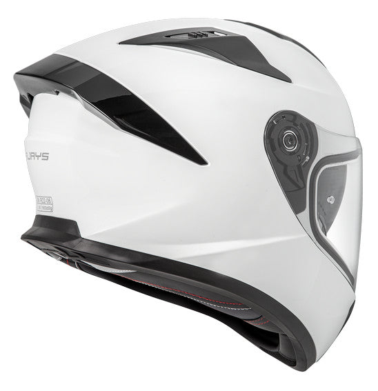 RJAYS APEX IV Helmet - Solid Gloss Wht | Internal Sun-Shield