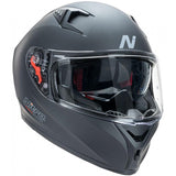 NITRO N501 HELMET - SATIN BLACK: Exclusive Combo Promo with Free Spare Clear Visor!