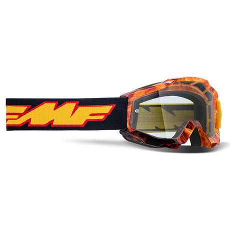 FMF PowerBomb Goggle Speedway Red/Blk/Yel-Mirror Lens