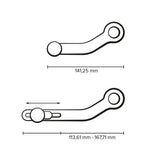 SW MOTECH GEAR LEVER CNC MILLED ALUMINIUM HARDCOAT BMW R NINE T 14-2ON