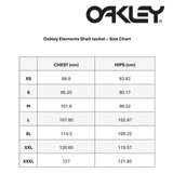 Oakley Elements Shell Jacket size chart