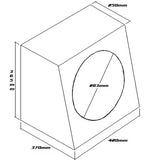 SUBWOOFER BOX FOR 12" SINGLE SUB BLACK