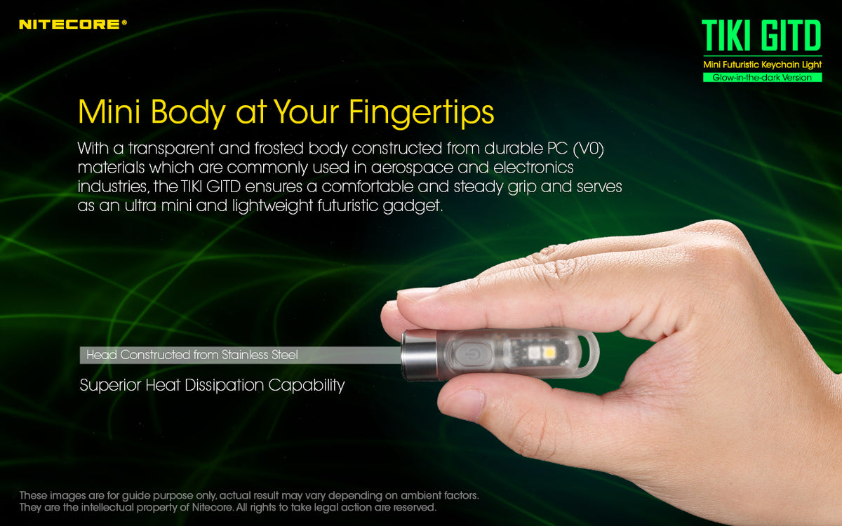 NITECORE GLOW IN THE DARK KEYLIGHT