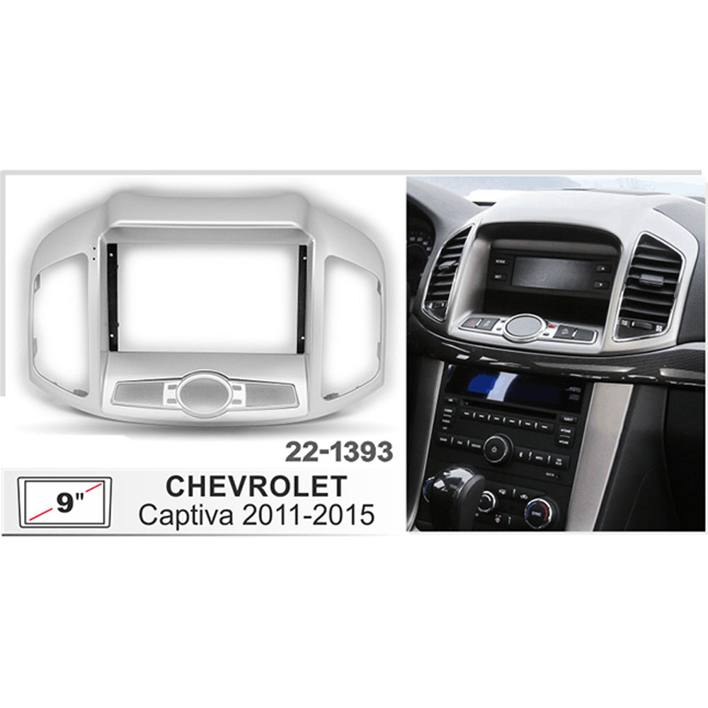 FITTING KIT 9" DASH CHEVROLET / HOLDEN CAPTIVA 7 - 2011 - 2015 (SILVER)