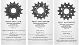 front sprocket descriptor