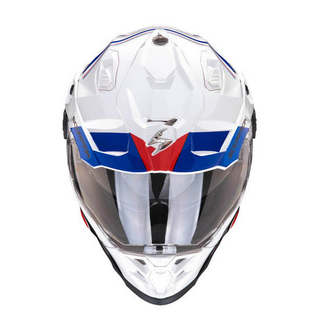 Scorpion EXO ADF-9000 AIR DESERT - White/Blue/Red